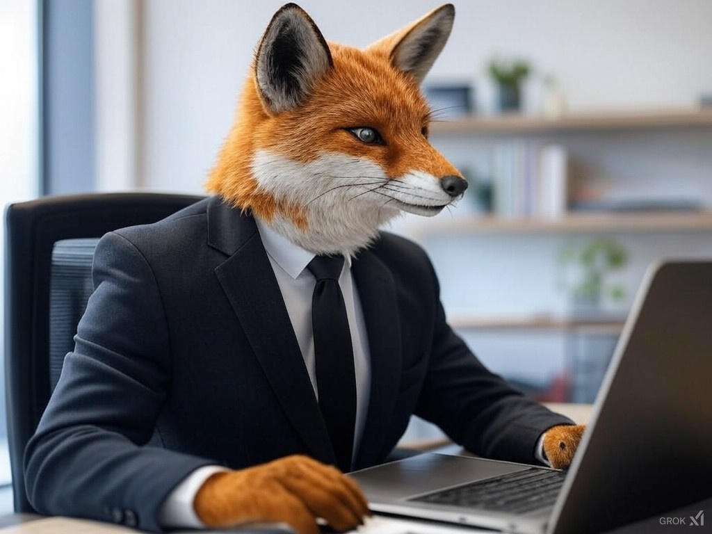 A fox optimizing his nonprofit's web page